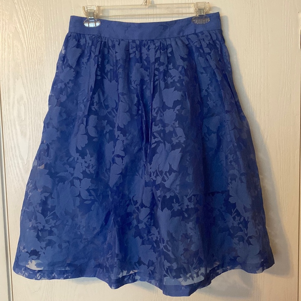 Topshop Burnout Floral Skirt